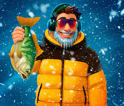 fisherman art character design fisherman game game art illustration