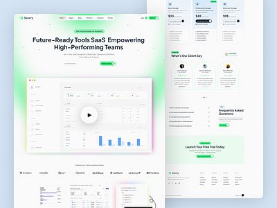 Future-Ready SaaS Landing Page ailandingpage clean design clean ui creativeportfolio dashboard ui dashboardui designerlife figma ui figmadesign landing page design moderndesign productdesign responsiveui saasdesign startupwebsite uidesign userexperience uxdesign webdesign webdevelopment