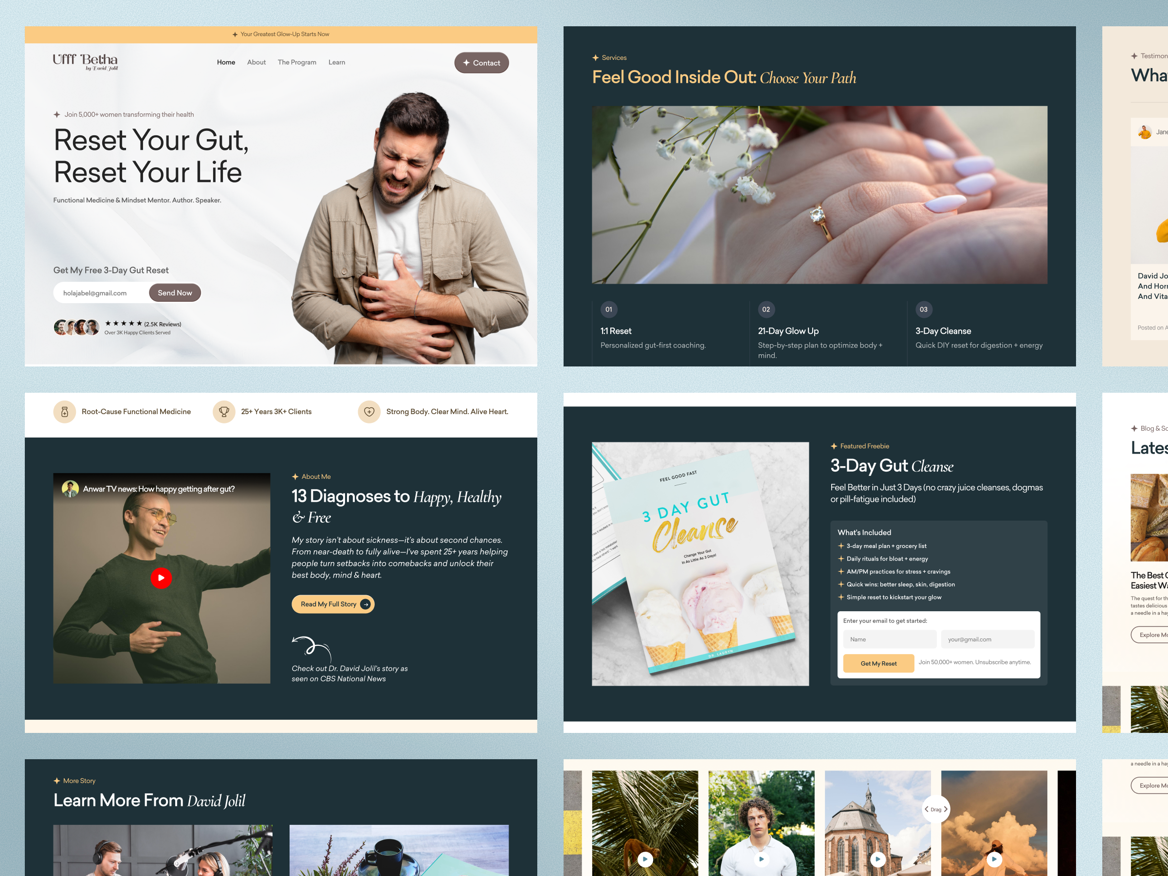Example of Custom Website UI/UX Design (Figma)