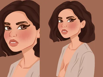 Cartoon girl | Digital Portrait | Procreate art artist design logo digital art illustration portrait procreate