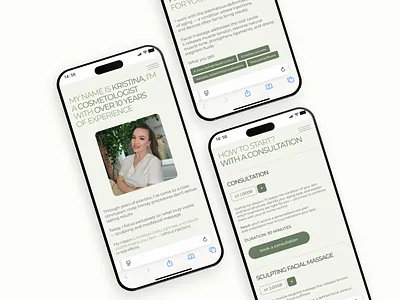 Home Page – Modern UI Design | Cosmetologist Website cosmetologist cosmetology design first screen home page mobile first ui ux web design website