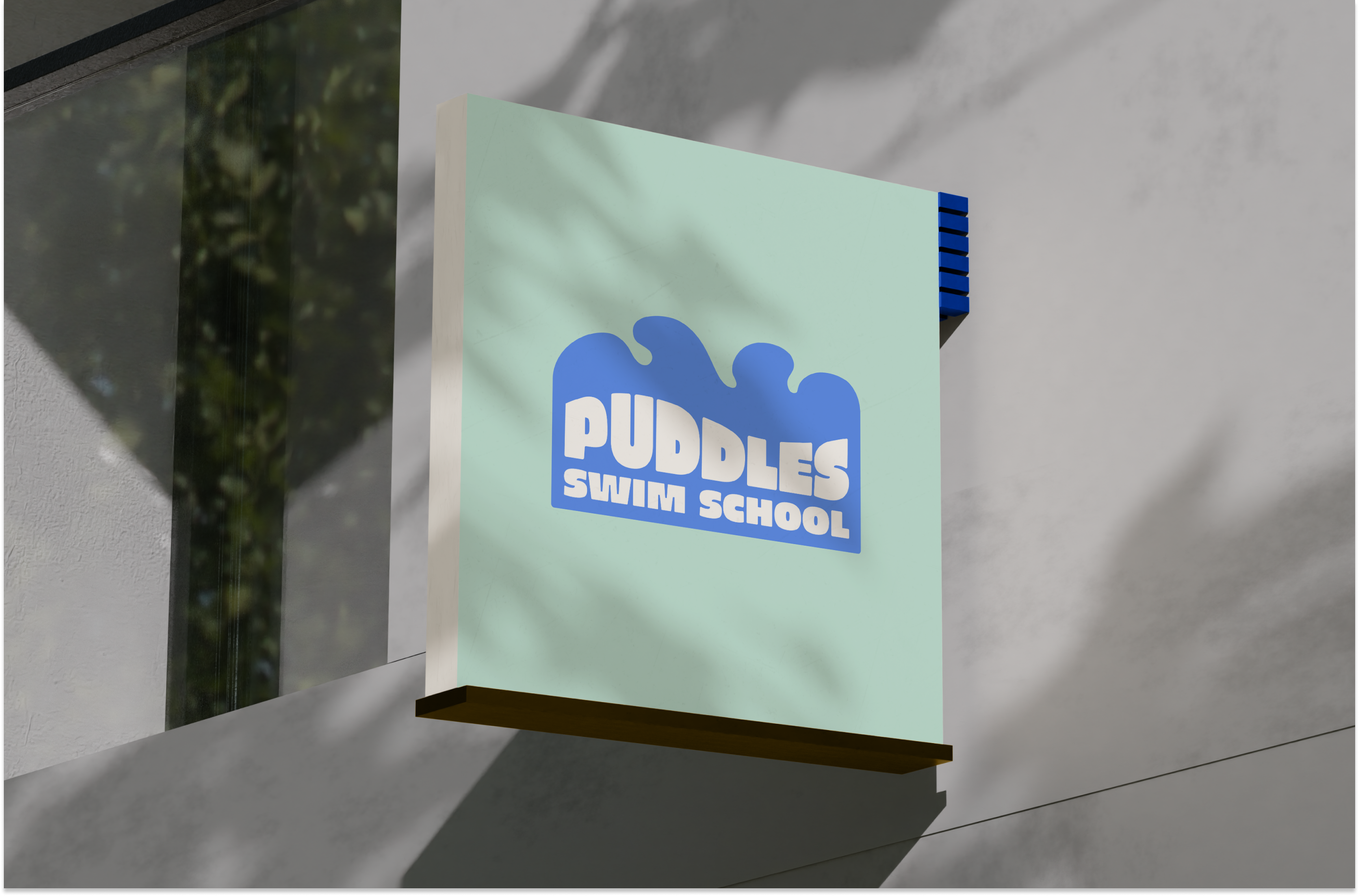 Logo for Puddles Swim School branding design graphic design illustration logo ui ux web design website development