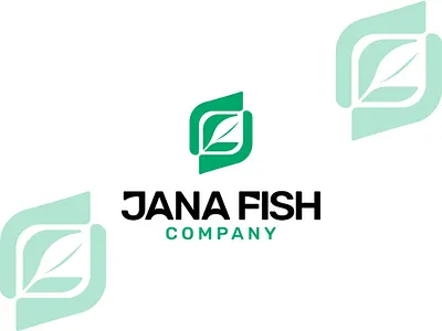 JANA FISH LOGO agro logo branding design fish logo graphic design logo logo design modern logo
