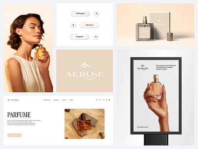 Aerune - AI Fragrance Branding a logo animate beauty brand brand identity branding bussiness cosmetics identity letter a logo logo design logos logotype luxury mark minimal perfume print visual identity