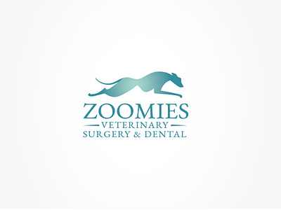 Zoomies Veterinary Surgery & Dental — Logo Design a logo design animal logo branding dog logo dog silhouette flat bradning minimal branding minimal logo minimalist logo design modern logo pet care logo pet logo design surgery logo vet clinic branding veterinary branding veterinary logo