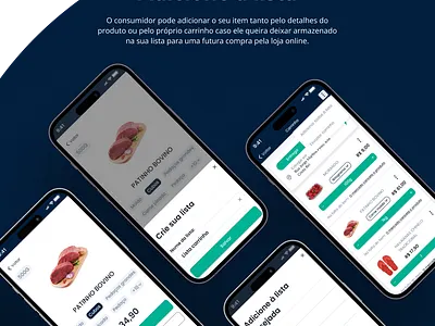 Lista de compras - E-commerce e commerce mobile ui