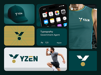 YZEN Logo Branding Design brand identity branding branding design design design idea graphic design illustration logo logo design vector yzen