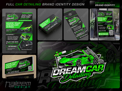 Car Detailing Logo & Automotive Brand Identity Design auto care logo auto detailing branding auto detailing flyer design auto detailing logo automotive branding automotive logo design car cleaning logo car detailing brand identity car detailing door hanger car detailing flyer design car detailing logo car detailing loyalty card car detailing signage design car wash logo design detailing business logo garage sign design luxury detailing logo mobile detailing logo modern detailing logo