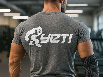 Yeti Fitness - LogoType Character Design bigfoot bold branding character design clothing fitness gorilla graphics gym illustration lettering logo logo design logos nutrition sports strong tough tshirt yeti