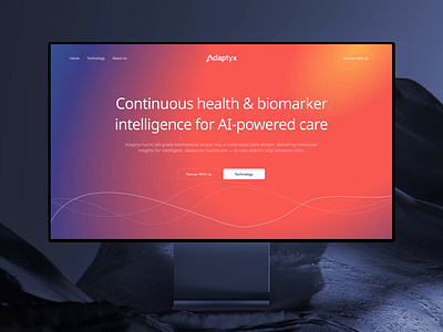 Adaptyx® - Innovative Biotech Website adaptyx biochemical monitoring design biology design biotech website chemistry website clinical ux design digital health design health data visualization healthcare branding lab design longevity design longevity technology med tech medical dashboard medical tech design molecular switch molecular switches smart diagnostics smart diagnostics ui wearable tech