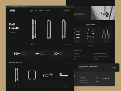 Silver Steel Website about us animation branding dark theme design hardware website hero section industrial design information landing page marketing website product design typography ui user experience user interface ux vector web design website design
