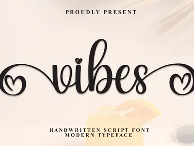 Vibes Font calligraphy font classy font display font elegant font scratchones
