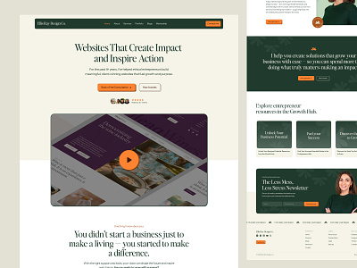 Personal website design for - Ellis Ray Design agency graphic design landing page minimal modern portfolio ui ux web web design website website design