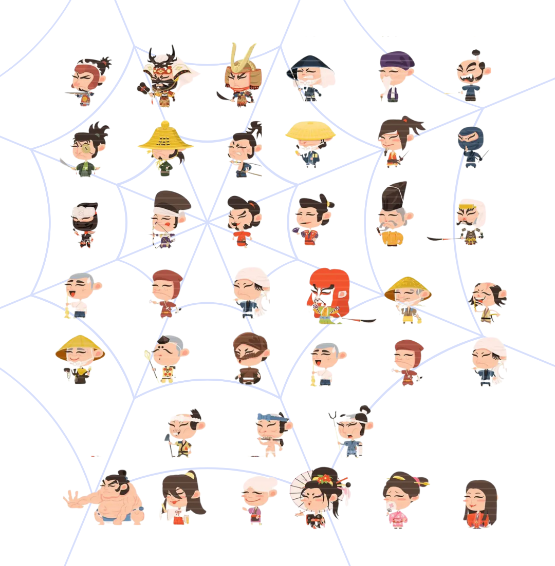 Samurai Icons branding design graphic design icons illustration ui vector