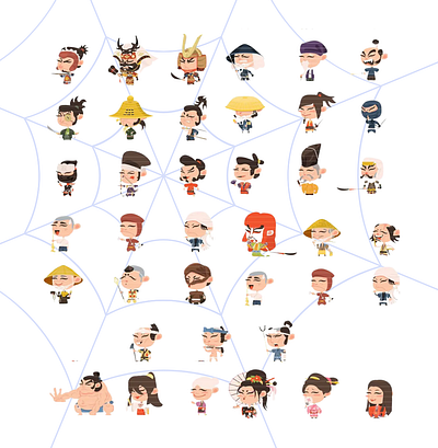 Samurai Icons branding design graphic design icons illustration ui vector