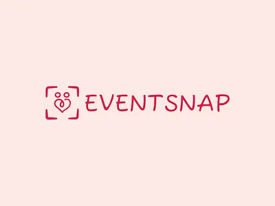 EventSnap / Logo design branding design event geometric graphic design heart icon logo logotype love lovers marriage photo album snap wedding