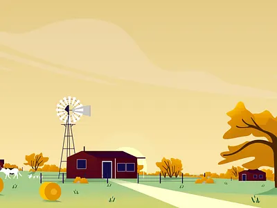 Farm Flat Illustration branding design flat graphic design illustration illustrator minimal ui vector