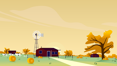Farm Flat Illustration branding design flat graphic design illustration illustrator minimal ui vector