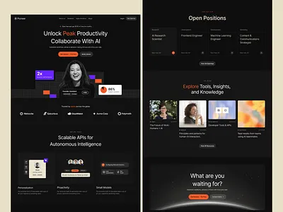 AI Agent Landing Page - Startup agency ai ai agent ai automation ai engineer ai integration ai landing page ai product ai tool ai website automation dstudio image to video integration landing page landing page design voice to text web design webflow website development
