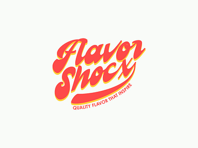 Flavor Shock – Restaurant Logo Design | Modern Lettering bar beverage logo branding cafe creative fast food chain food brand logo design food business logo lettering logo logo logotype minimalist modern premium restaurant branding restaurant logo design snack brand identity typographic logo