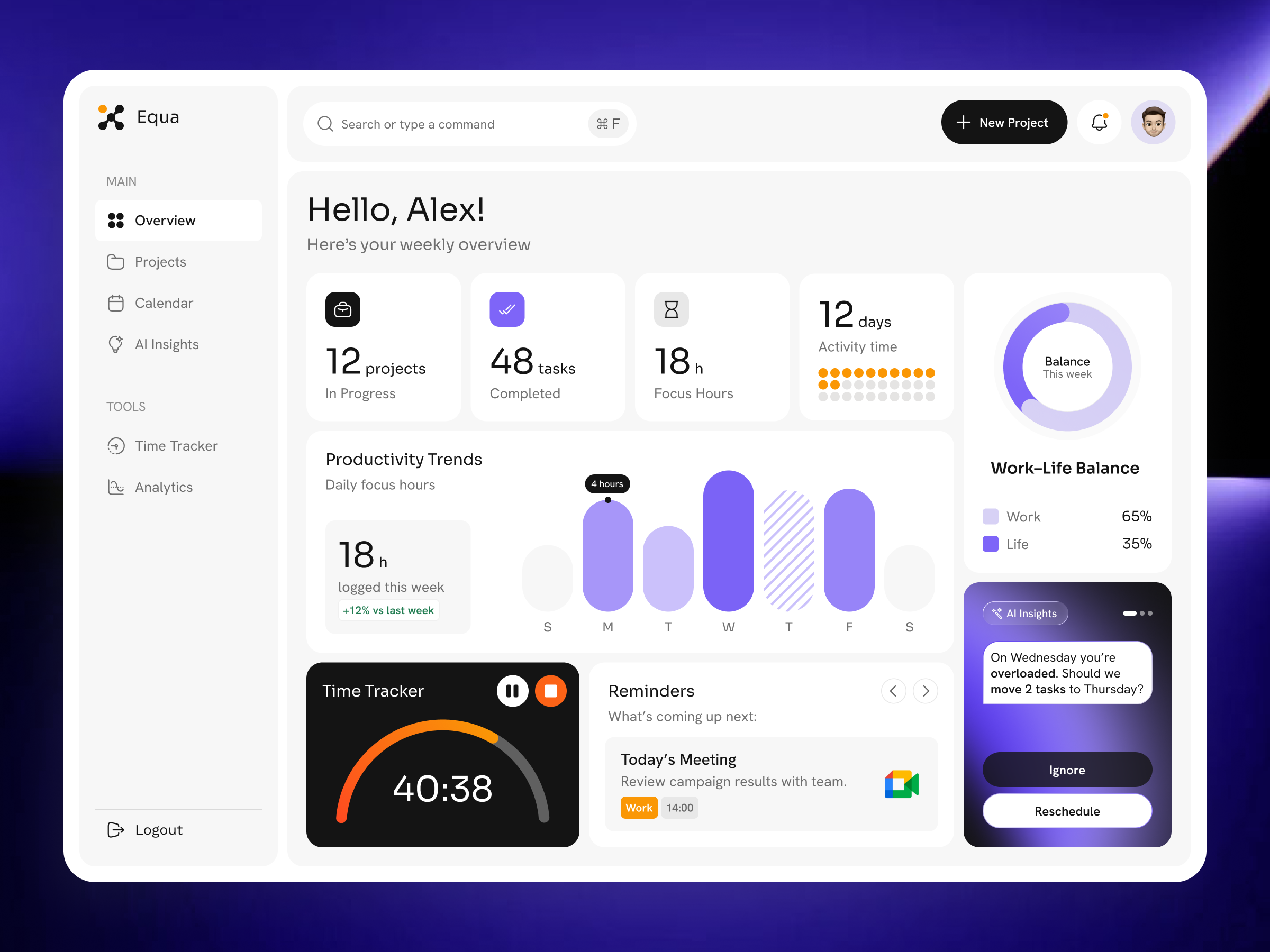 Example of UX/UI Design