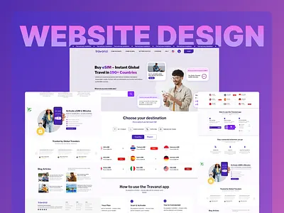 E-SIM Website 3d animation branding buy now design e commerce e sim website gobal graphic design landing page logo motion graphics site ui uiux usa