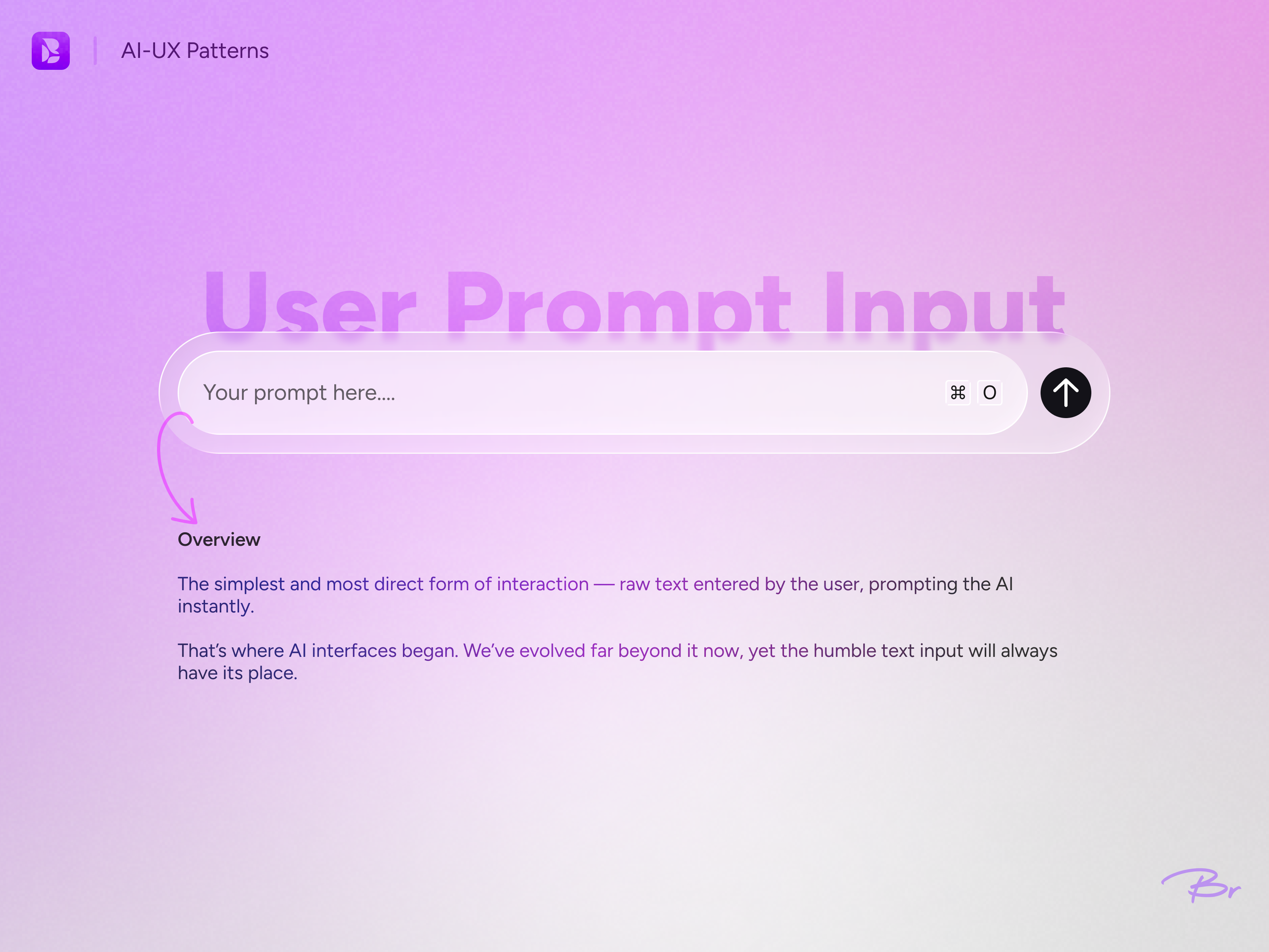 AI–UX Pattern 1: User Prompt Input ai chatinput ui uidesign user prompt uxdesign uxpattern