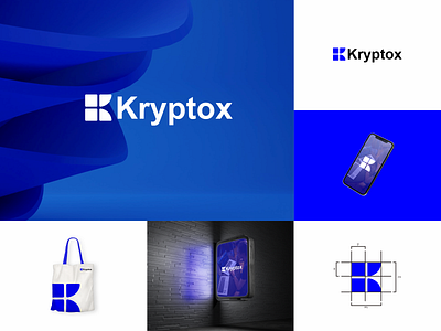 Kryptox Logo branding design graphic design illustration illustrator lettering logo monogram ui vector
