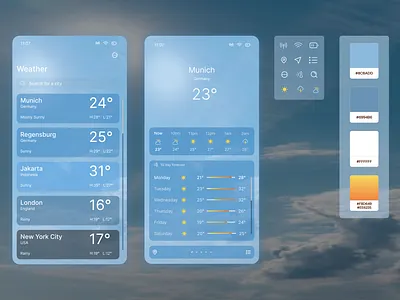 Intuitive Weather Experience: UI Showcase appconcept appdesigntrends appinterface cleandesign cleanui dailyui designportfolio mobileappdesign mobileui modernui neumorphism uichallenge uiinspo uiuxdesign userinterfacedesign uxinspiration weatherapp weatherforecast weatherui