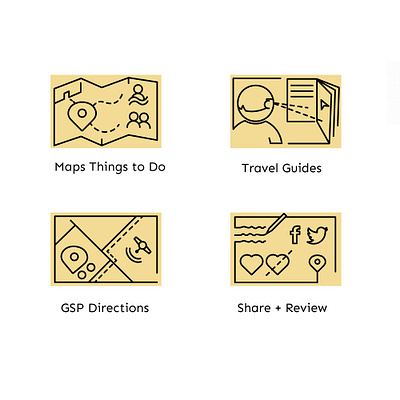 Costa Rica Icons adventures icons travel