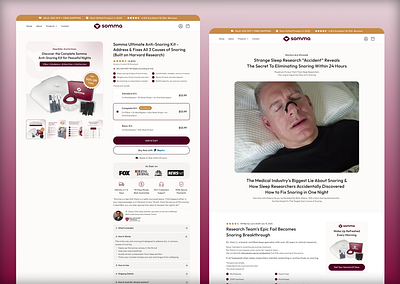 Somma Shopify E-Commerce Website - Anti-Snoring UI/UX antisnoring casestudy ecommercedesign ecommercewebsite healthwellness onlinestore productpagedesign shopify shopifydesign shopifyexperts shopifystore sleepbrand snoring uidesign uiux uxdesign webdesign webdevelopment