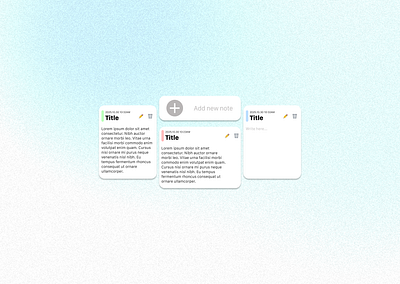 DailyUI 065 - Notes Widget dailyui dailyui 065 figma notes notes widget ui ux widget