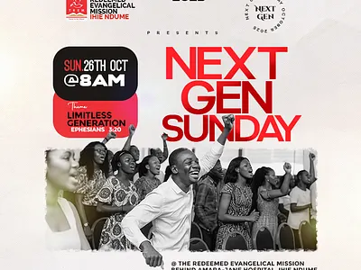 Church Service flyer ad banner flyer graphic design poster