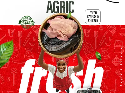 Agricultural farm flyer graphic design