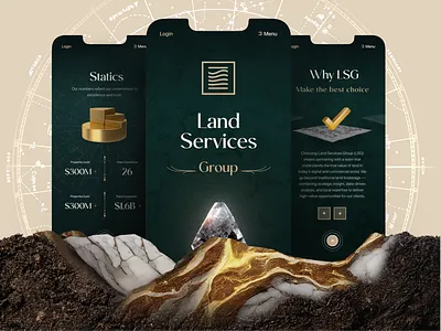 Land Services Group 🇨🇦 — Mobile Website UI/UX Design concept luxury luxury design luxury website mobile ui mobile website real estate website ui ui design uiux uiux design website ui