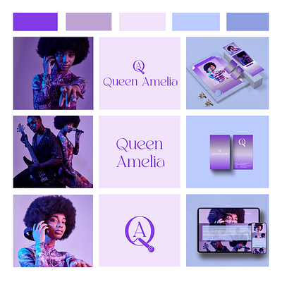 QUEEN AMELIA BRAND DESIGN app branding design graphic design illustration logo typography ui ux vector