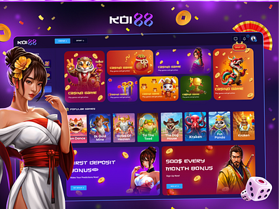 Casino Website Design in Chinese Style casinodesign casinowebsite chinesestyle digitaldesign gameart gamedevelopment gametheme gamewebsite gamingstudio igaming limegames slotgame uidesign uxdesign uxuidesign webdesign