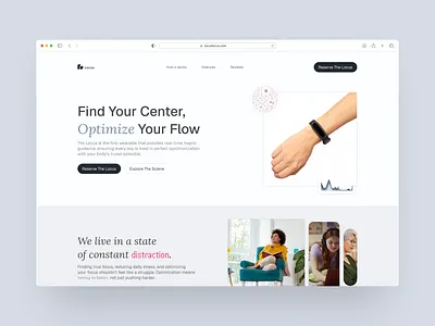 Locus Focus Hero Section UI Design graphic design ui uiux userinterface ux webdesign