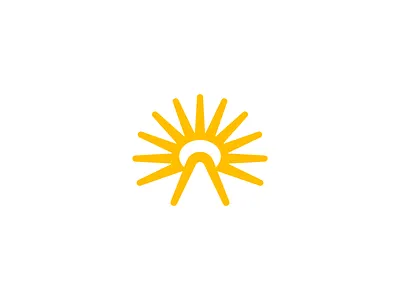 Logo for Charity Foundation 02 angel angelic assistance bold brand identity branding bright halo help hope iconic letter a mihai dolganiuc design organisation shine sun sunrise timeless