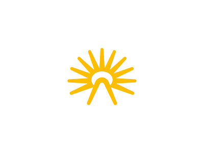 Logo for Charity Foundation 02 angel angelic assistance bold brand identity branding bright halo help hope iconic letter a mihai dolganiuc design organisation shine sun sunrise timeless
