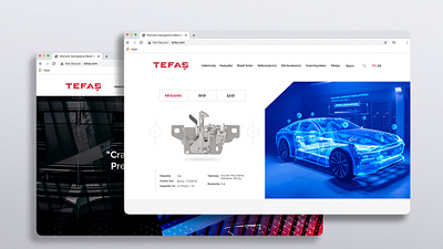Tefaş Website Design - UI / UX branding digital design graphic design logo logotype otomotive ui ux design website