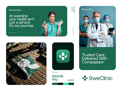 SweClinic: Modern Healthcare, Human Touch brandidentity brandingconcept clinicbranding creativebranding designinspiration healthbranding healthcaredesign healthcareidentity hospitaldesign logodesign typographydesign visualidentity wellnessdesign
