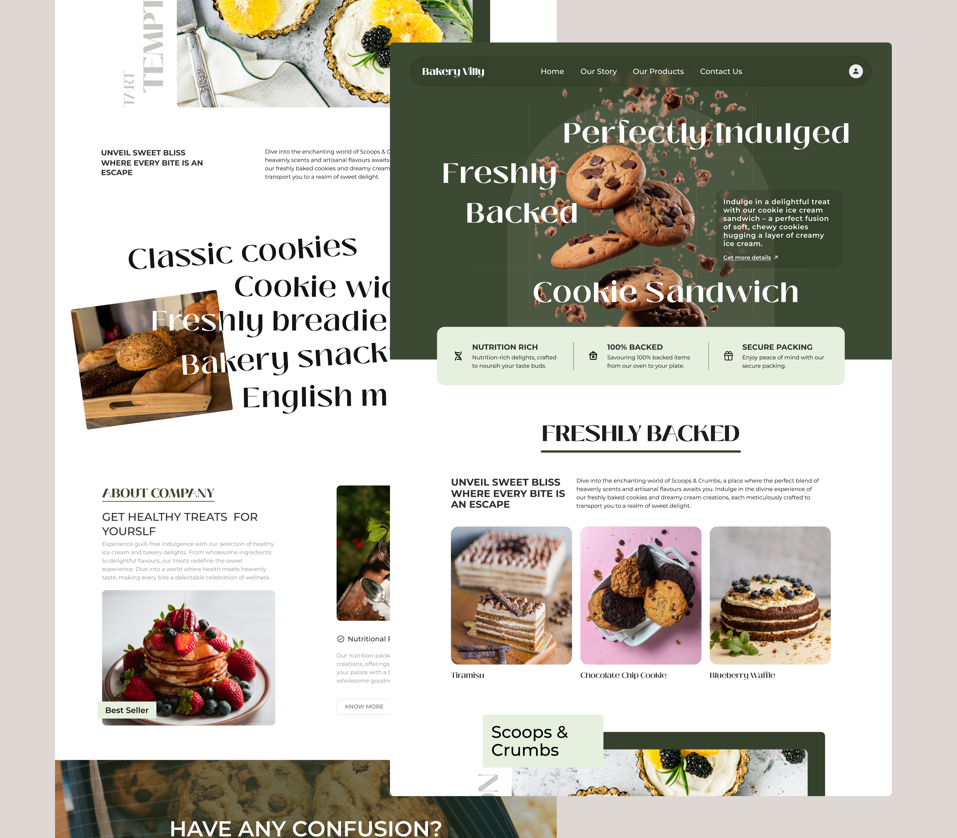 🍪 Bakery Villy – Freshly Baked UI Magic bakery bakery landing page bakery shop creative design landing page ui design ui ux design