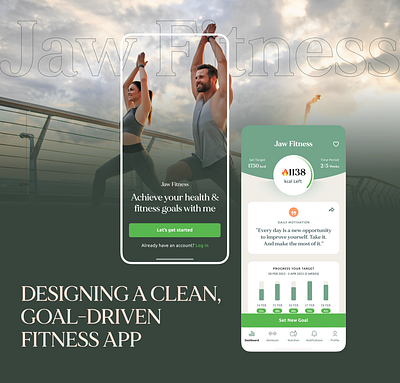 The Fitness App app designer fitness fitnessapp flat design minimal design mobile app nutrition app ui design