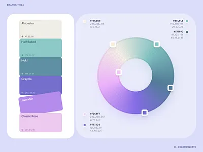 color palette blue brand branding clean kit minimal ping saas simple ui voit xandovoit
