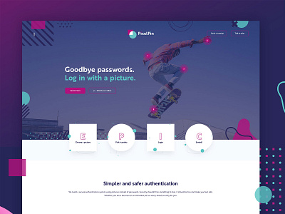 PixelPin brand exploration design ui web design website