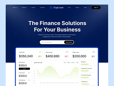 SaaS Website Design design website dipa inhouse finance landing page ui ux web website