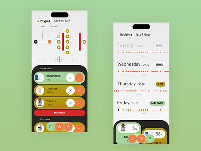 Tablets-Capsules-Pills App app capsules dietary graphic design ios medicine pills supplements tablets ui ux