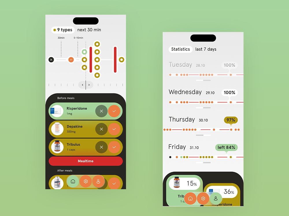 Tablets-Capsules-Pills App app capsules dietary graphic design ios medicine pills supplements tablets ui ux