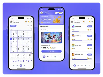 Sudoku Mobile App UX/UI 🧩 design game app gaming gaming app mobile mobile app mobile app design mobile ui mobile ux motion design motion graphics sudoku sudoku mobile app ui ux